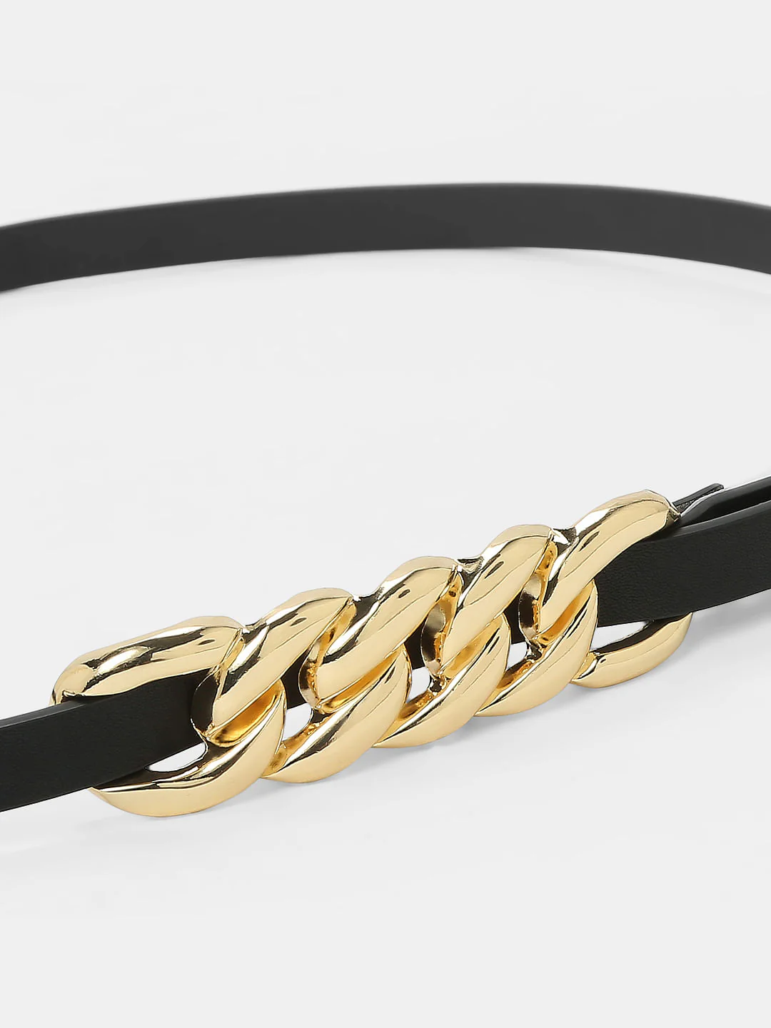 Black Slim Waist Belt - Image 4