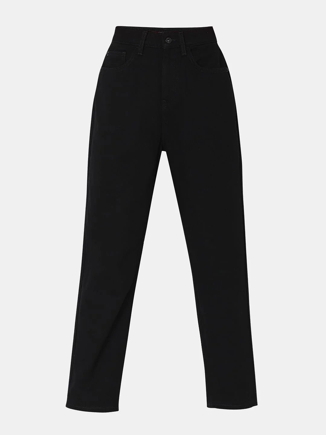 Black High Rise Mom Jeans - Image 7