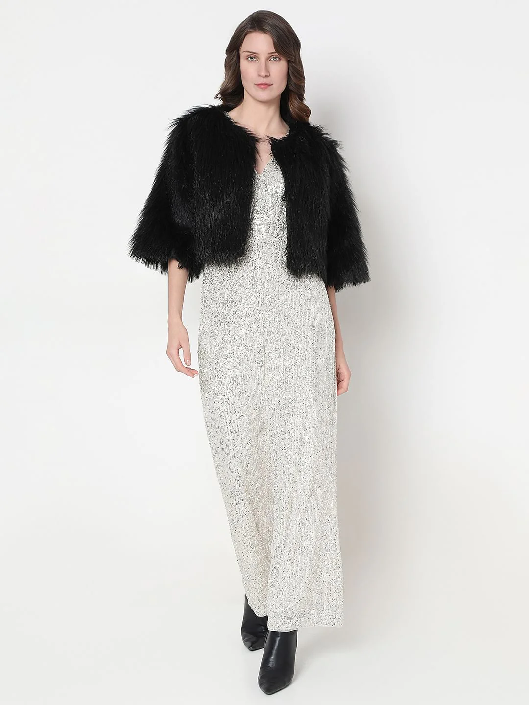 Black Fur Jacket - Image 5