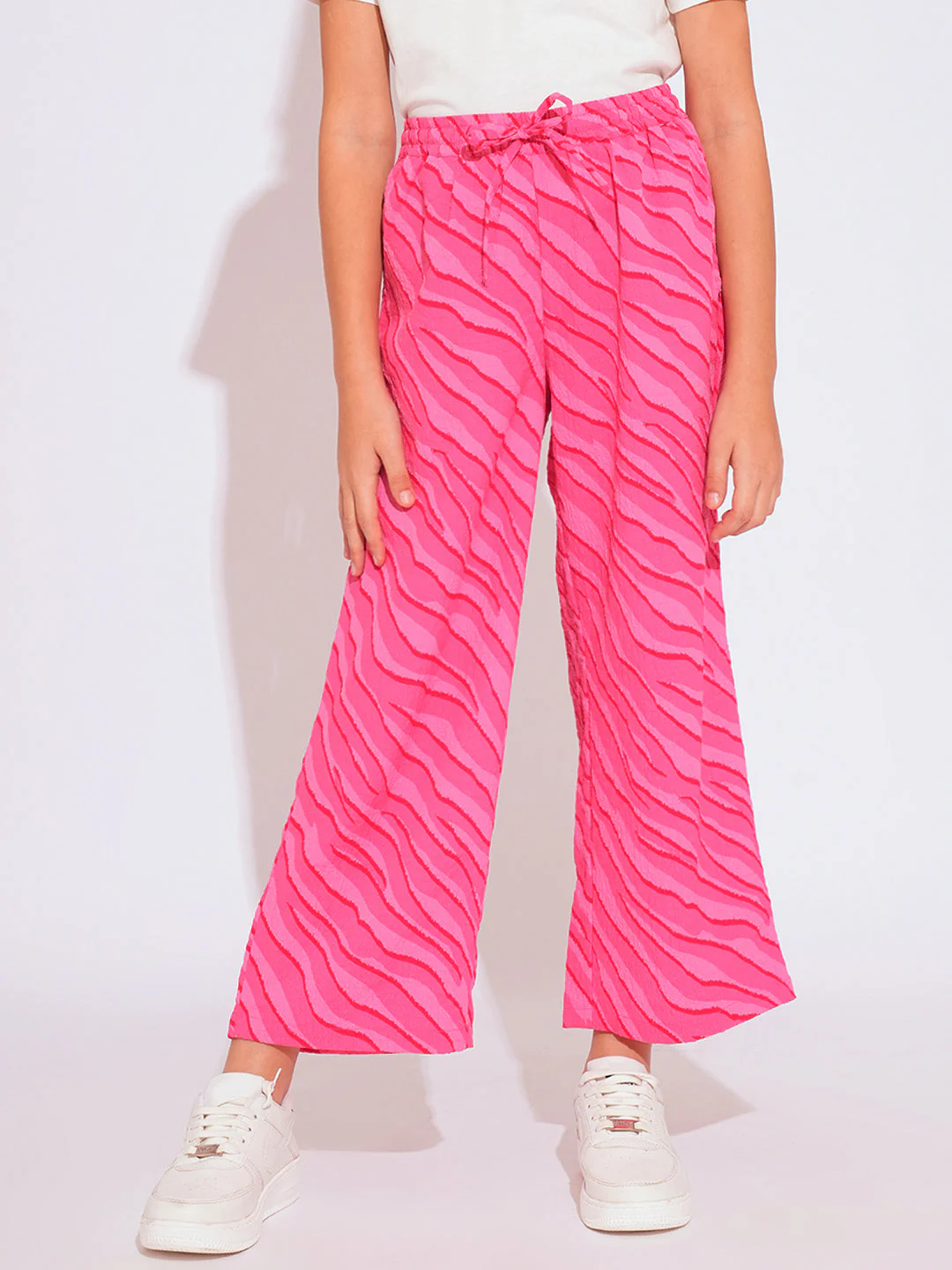 GIRLS Pink Printed Pants - Image 2