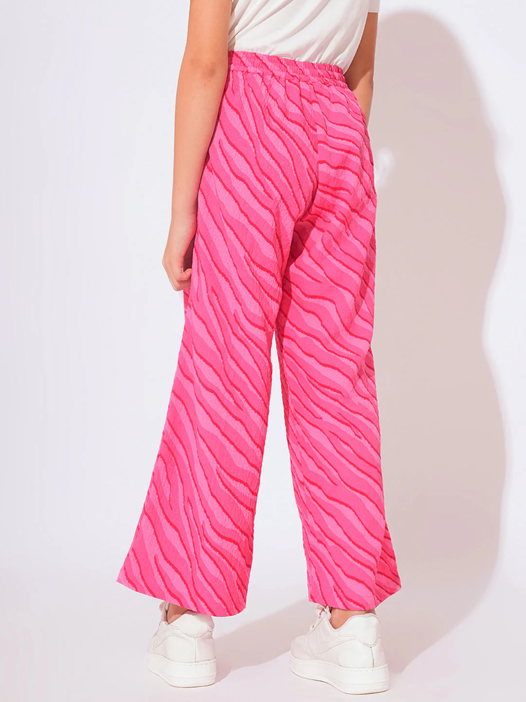 GIRLS Pink Printed Pants - Image 3