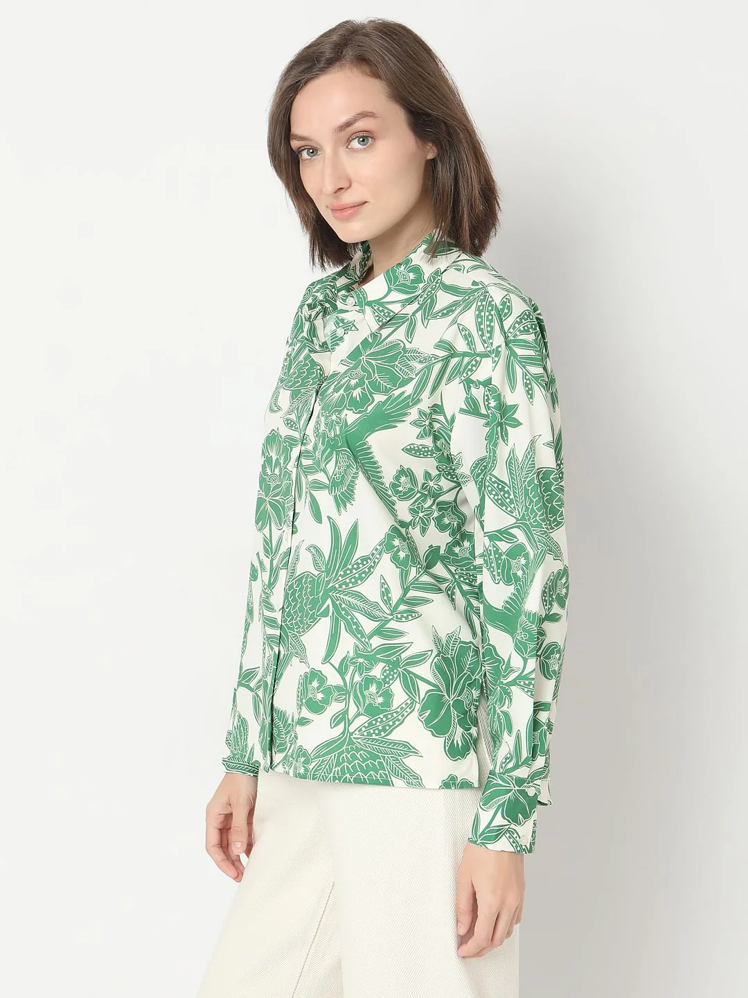 Green Floral Shirt - Image 3