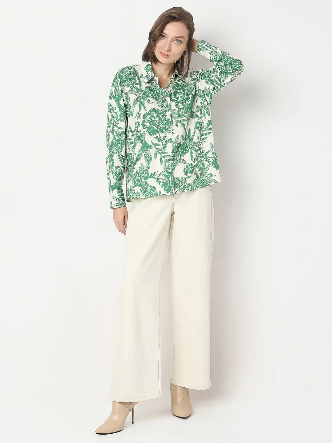 Green Floral Shirt - Image 5
