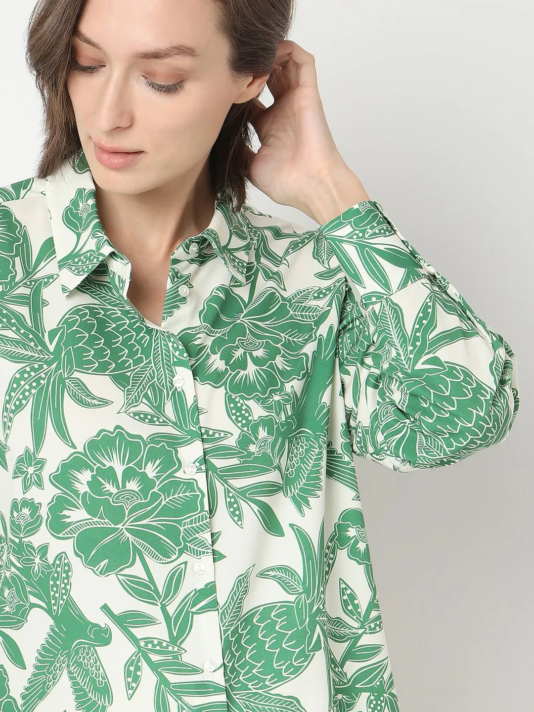 Green Floral Shirt - Image 6