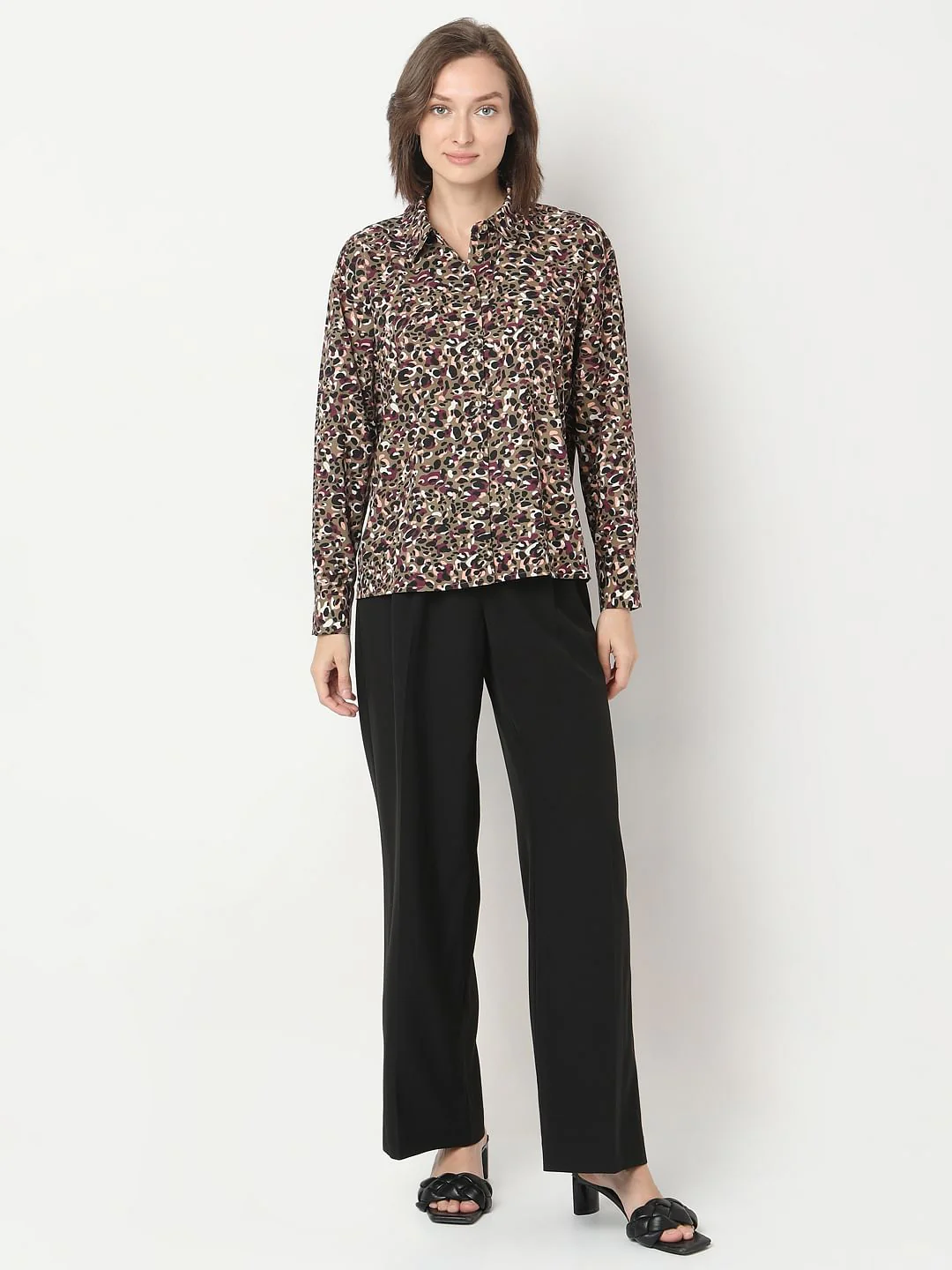 Olive Green Printed Shirt - Image 5