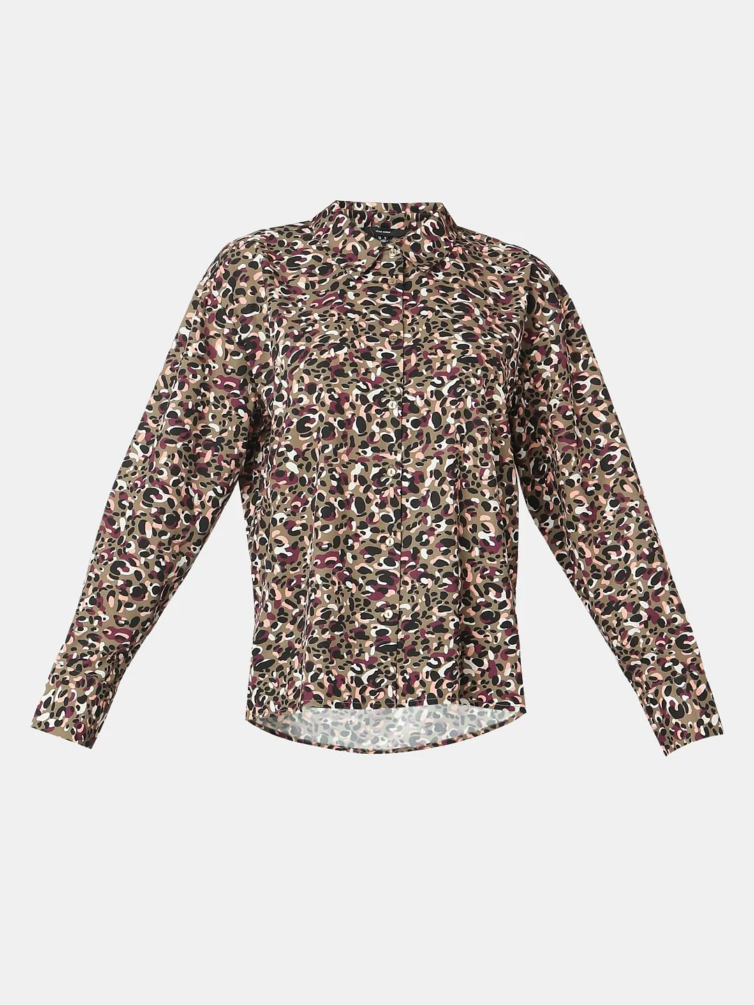 Olive Green Printed Shirt - Image 7