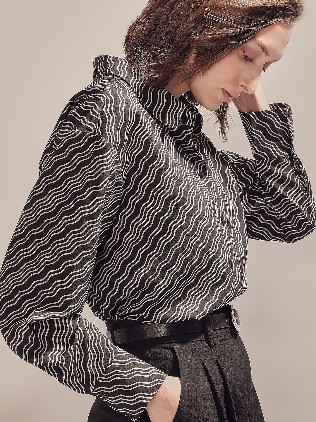 Black Printed Shirt