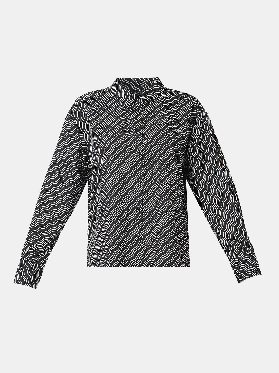Black Printed Shirt - Image 7