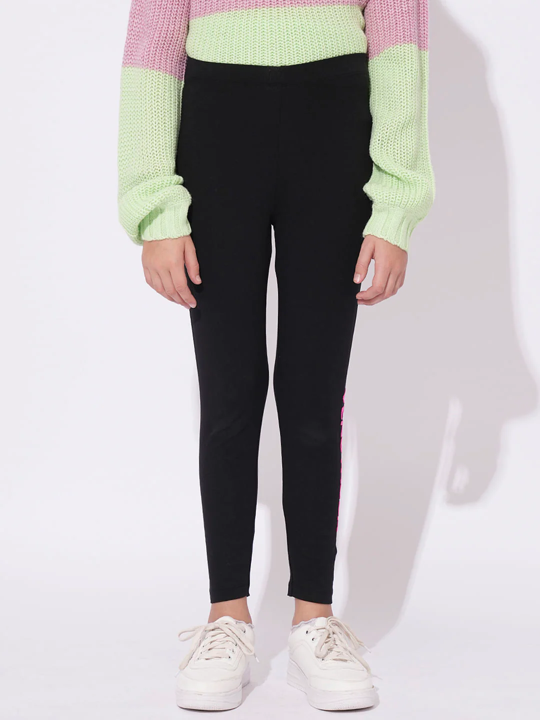 Girls Pack Of 2 Printed Leggings - Image 10