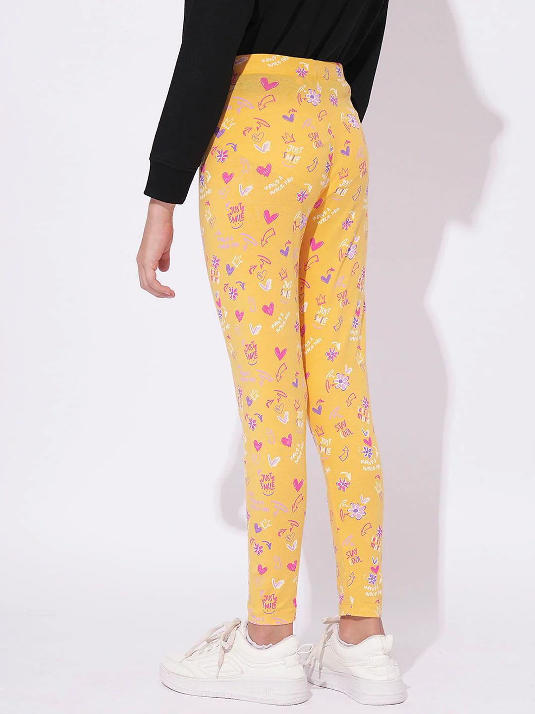 Girls Pack Of 2 Printed Leggings - Image 4