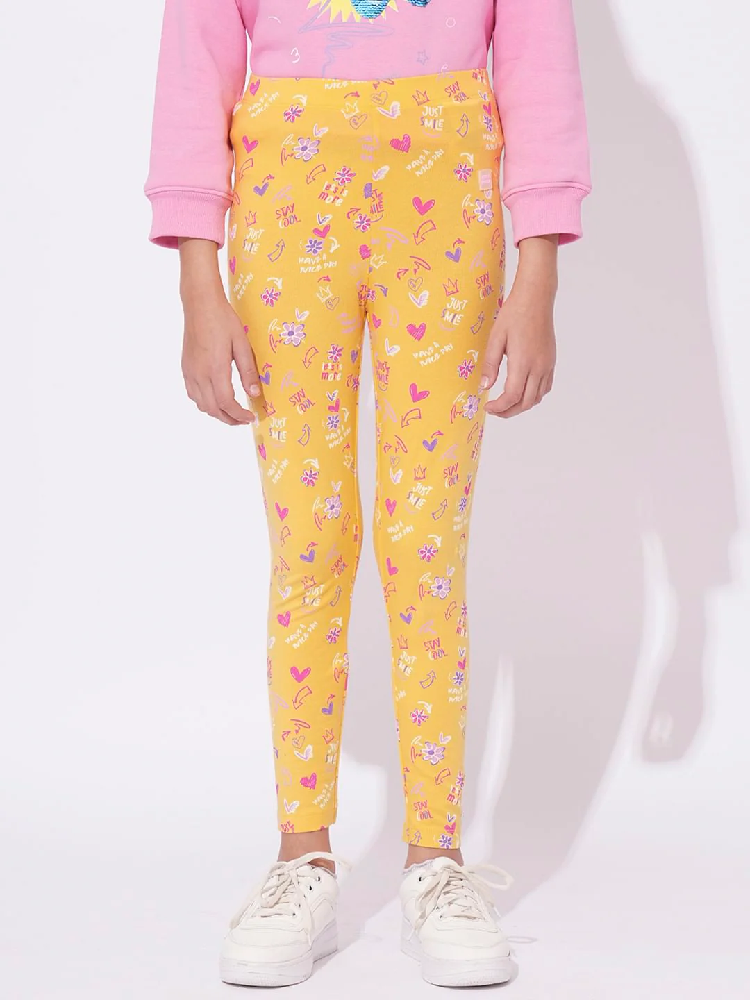 Girls Pack Of 2 Printed Leggings - Image 10