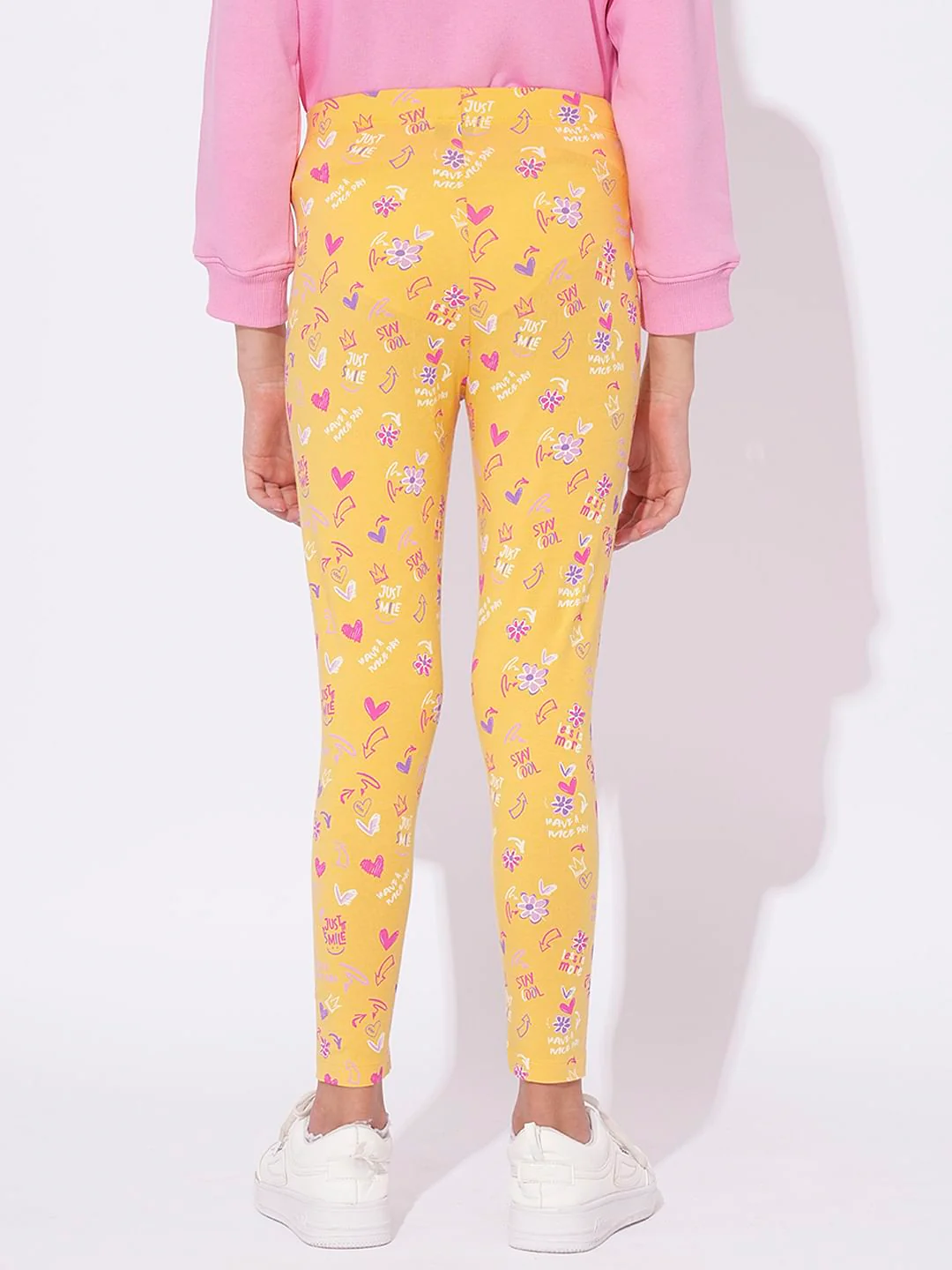 Girls Pack Of 2 Printed Leggings - Image 11