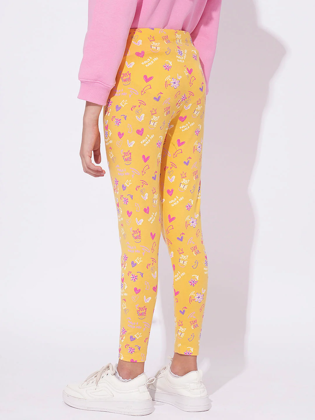 Girls Pack Of 2 Printed Leggings - Image 5
