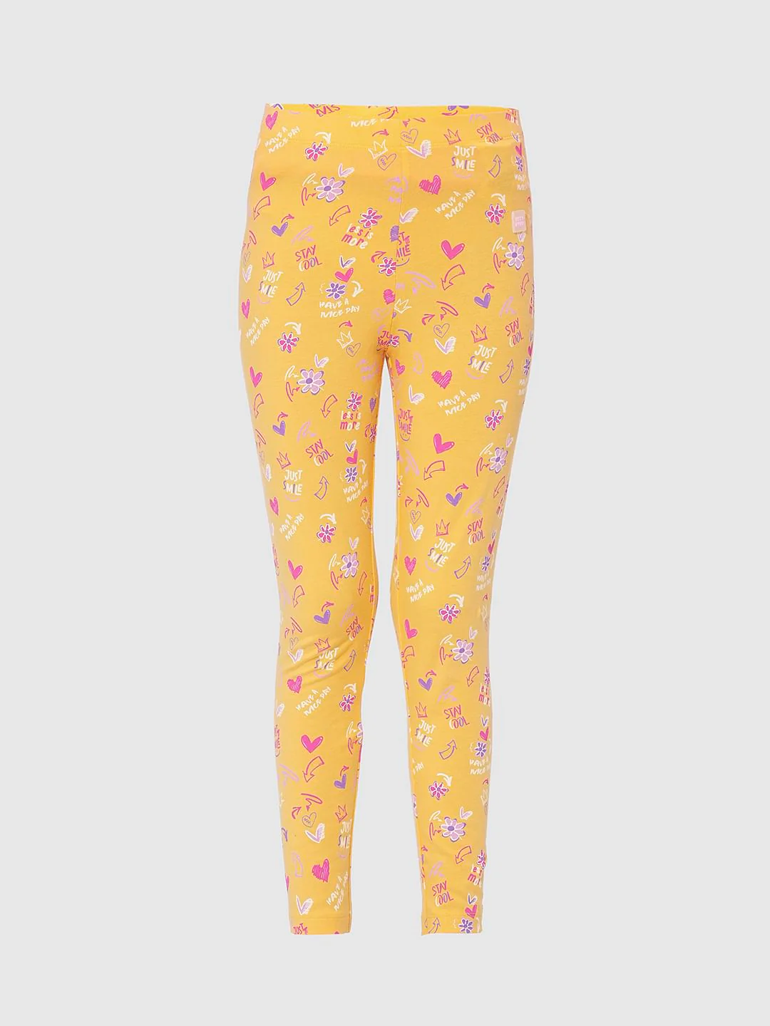 Girls Pack Of 2 Printed Leggings - Image 9