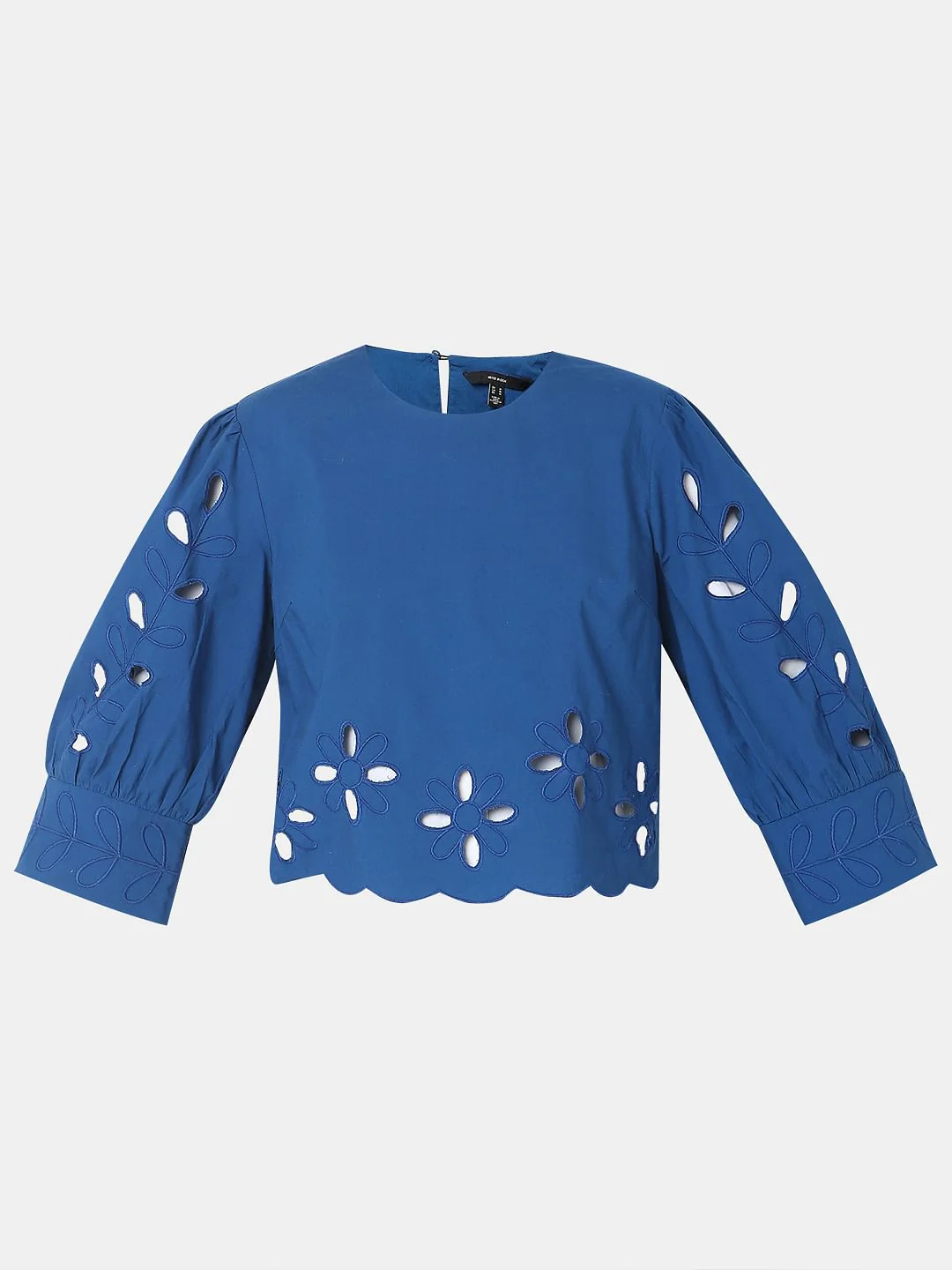 Blue Cut-Work Top - Image 7