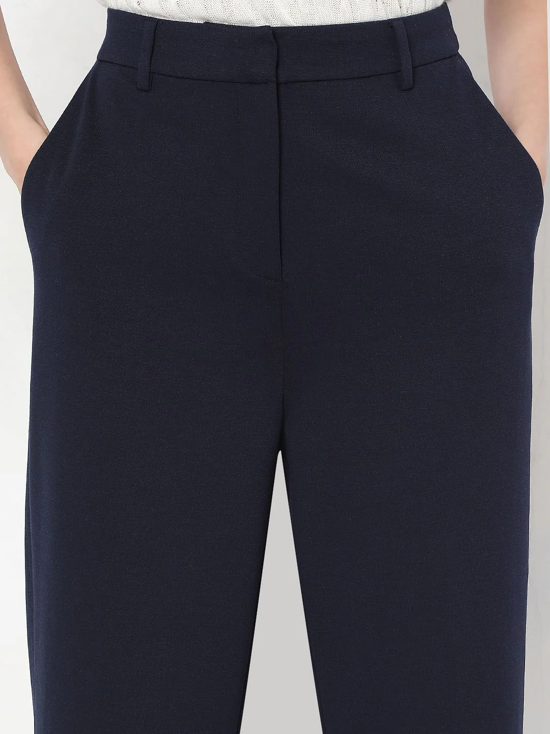 Navy Blue Co-Ord Set Tailored Trousers - Image 6