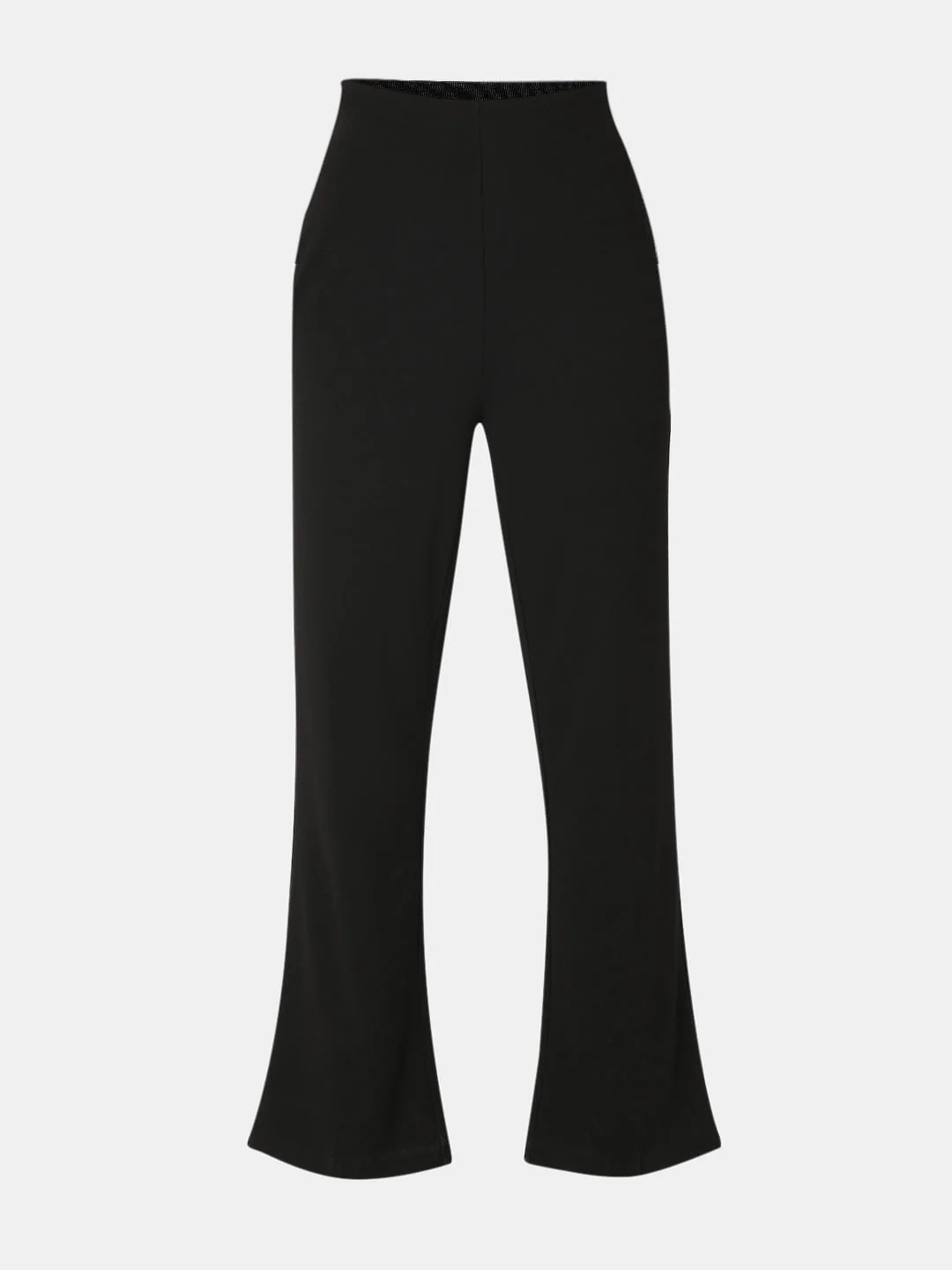 Black High Rise Flared Pants - Image 7