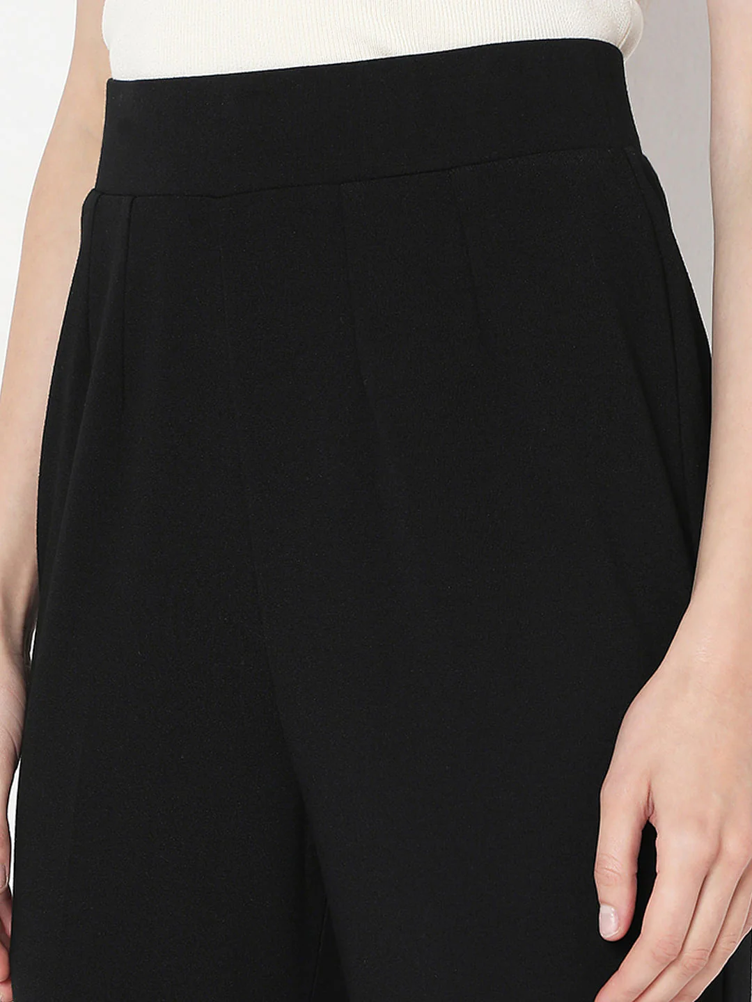 Black High Rise Bootcut Pants - Image 8
