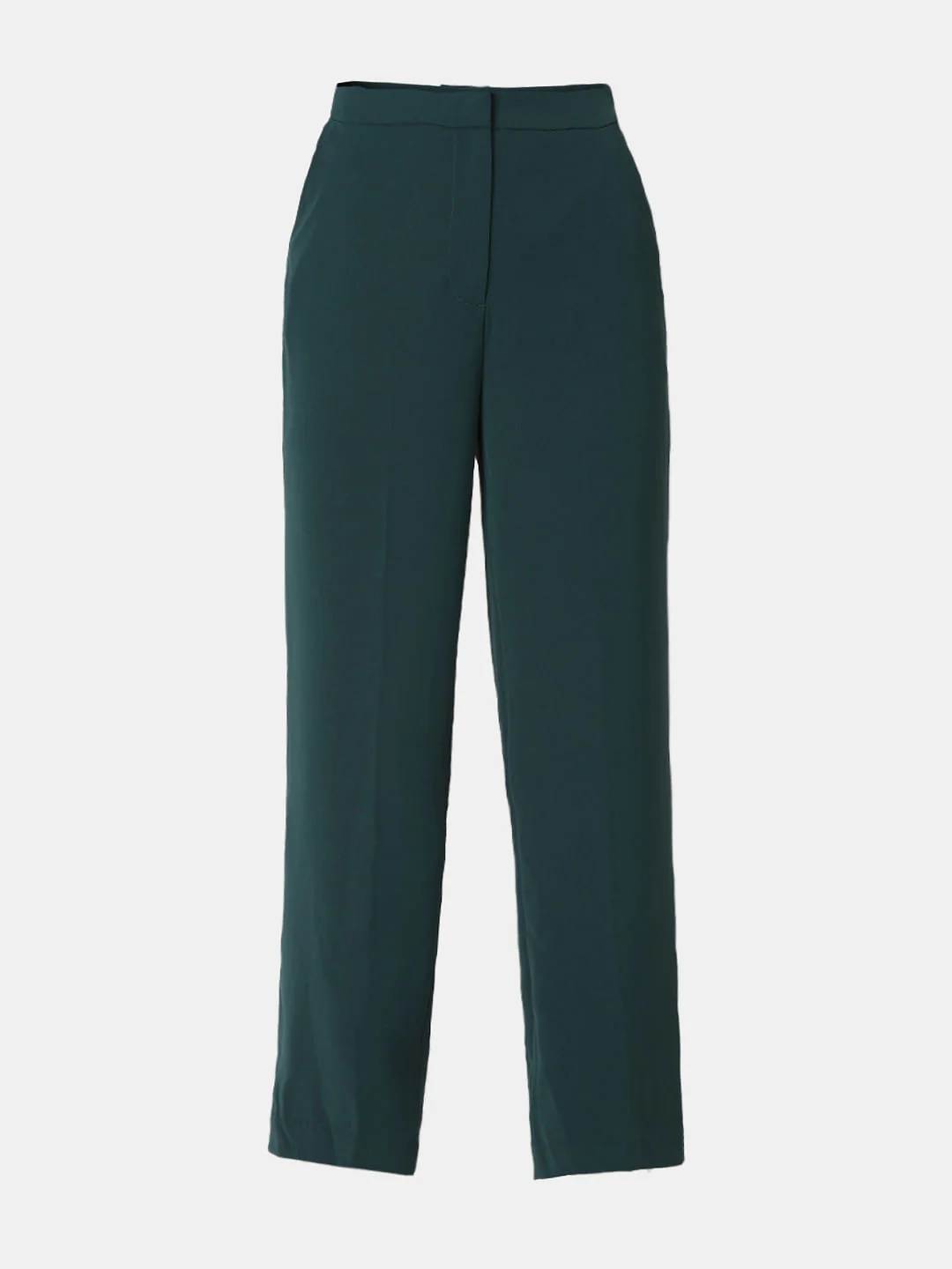 Teal Green High Rise Wide Leg Pants - Image 7