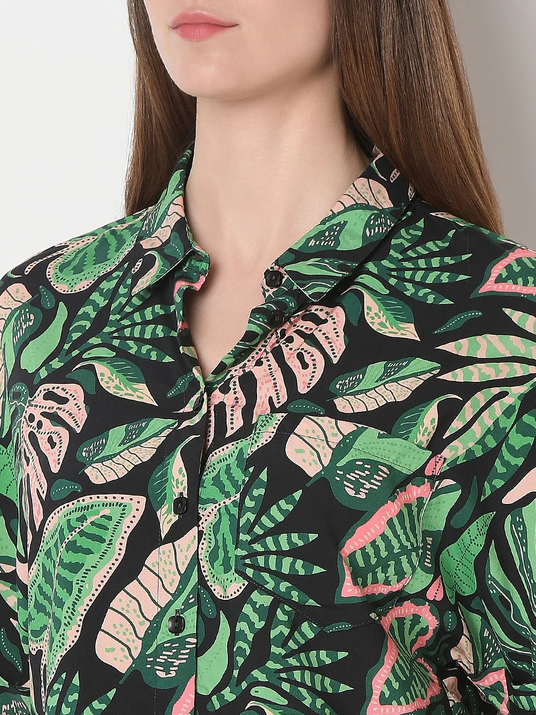 Green Printed Viscose Shirt - Image 8