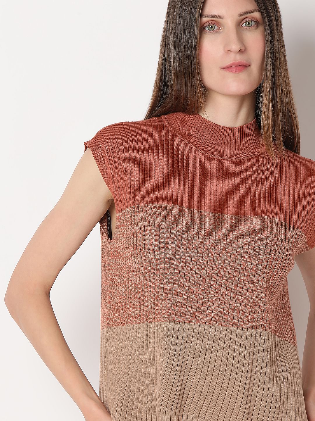 Brown Two-Toned Co-Ord Set Top - Image 6