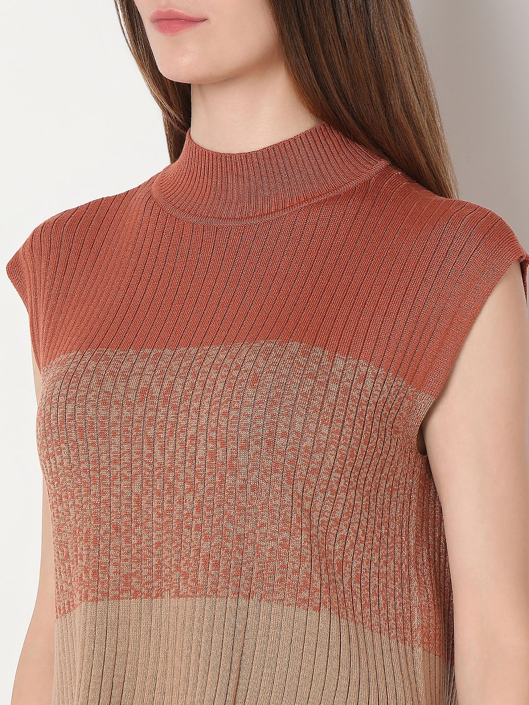 Brown Two-Toned Co-Ord Set Top - Image 8