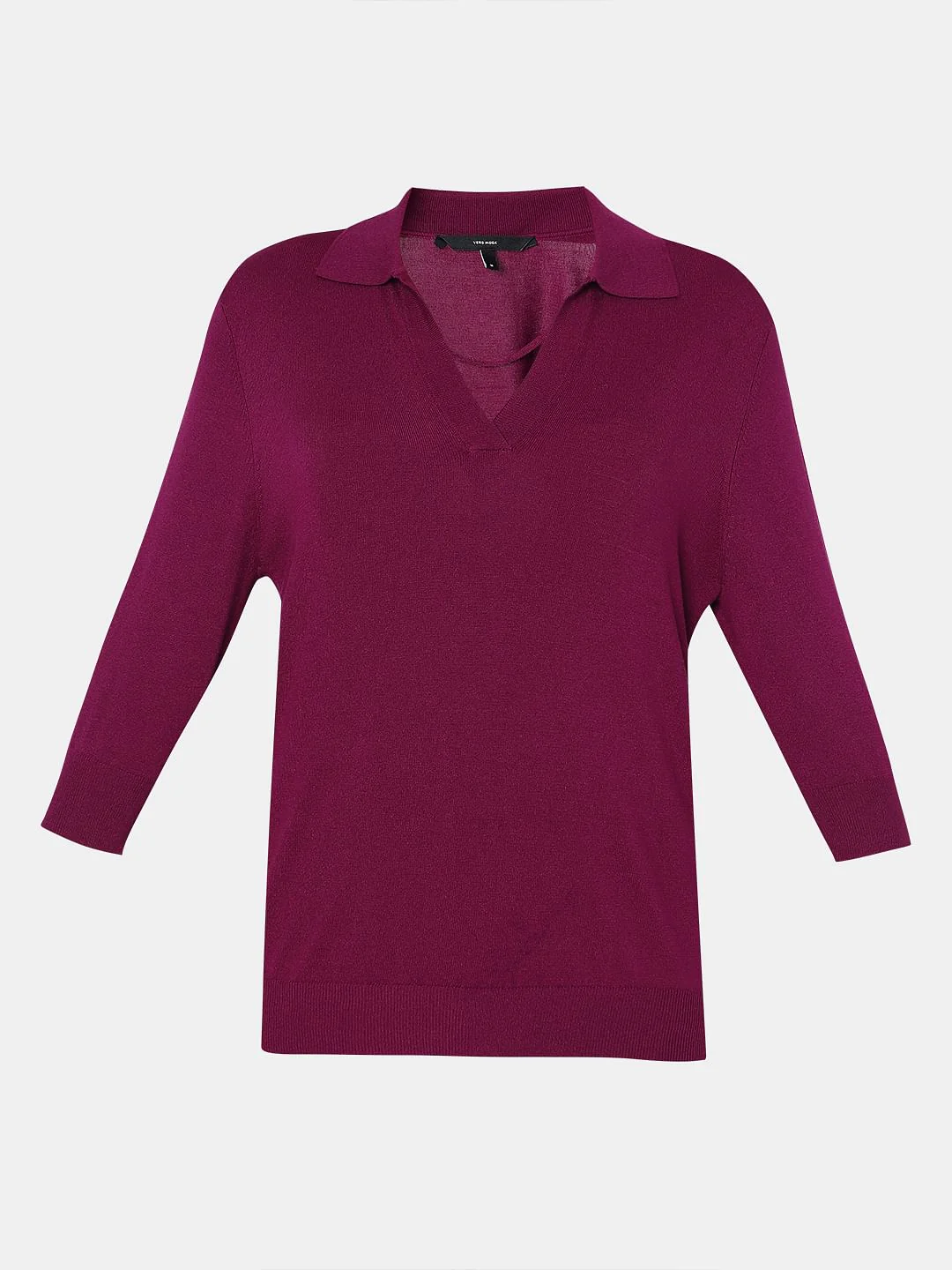 Magenta-Purple Knit Top - Image 7
