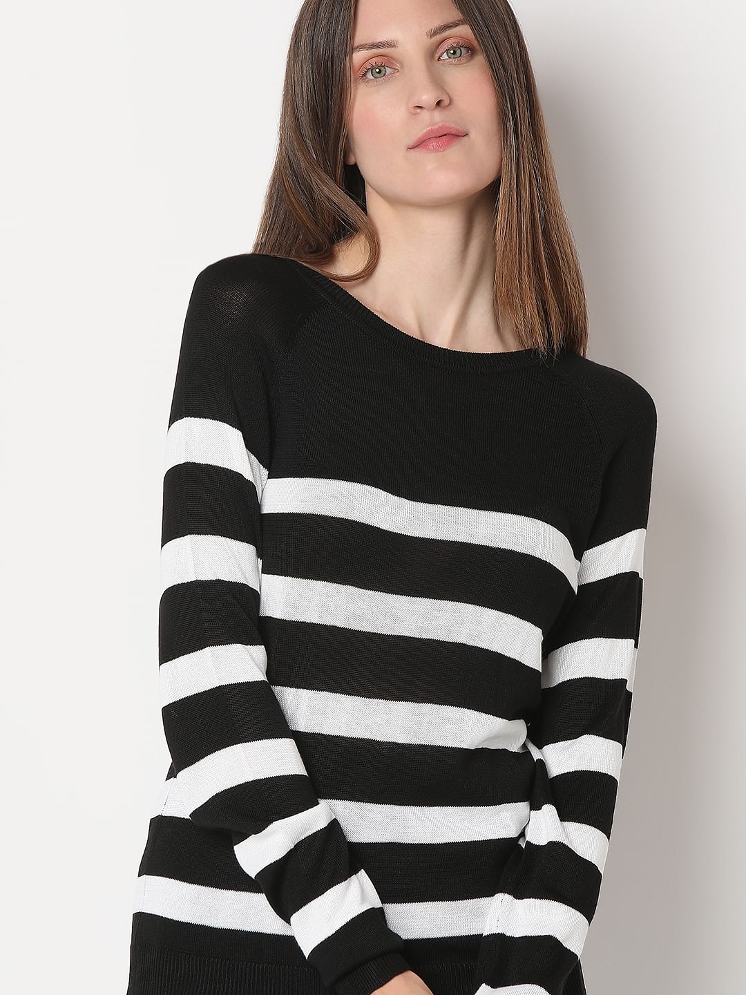 Black Striped Knit Top - Image 6