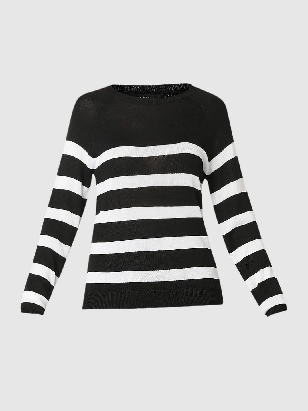 Black Striped Knit Top - Image 7