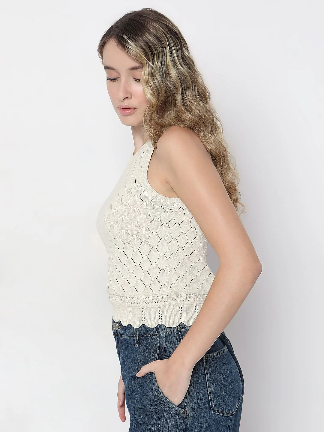 Off-White Knitted Top - Image 3