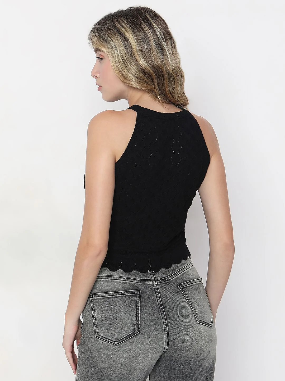 Black Knitted Top - Image 4