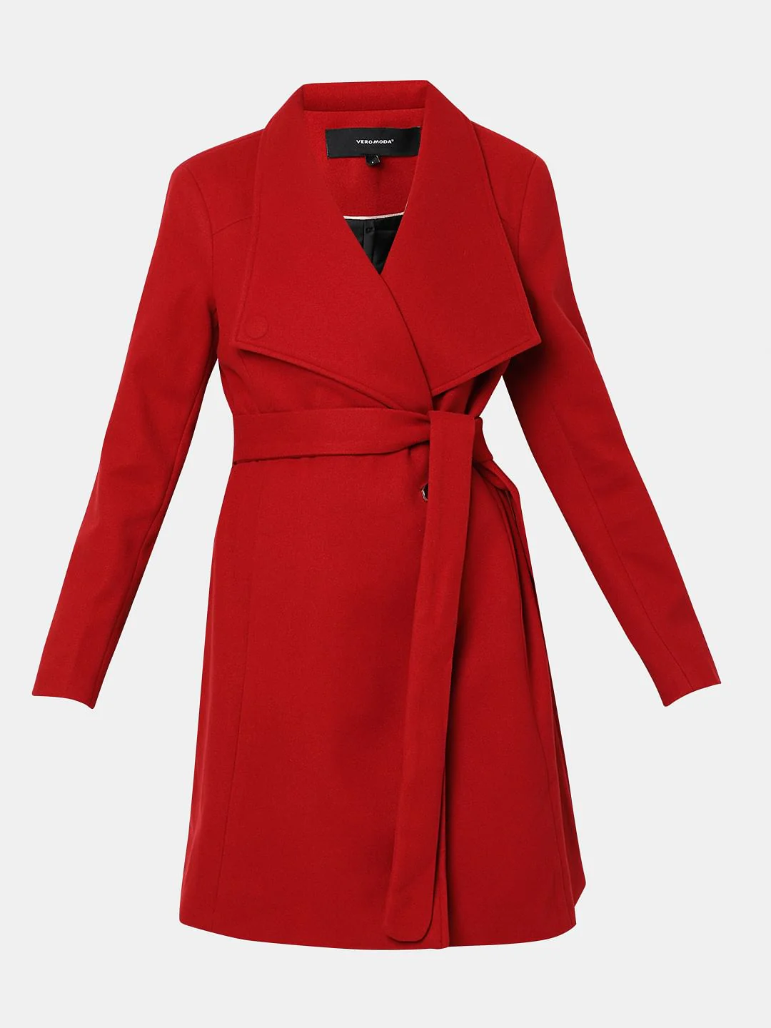 Red Felt Long Coat - Image 7