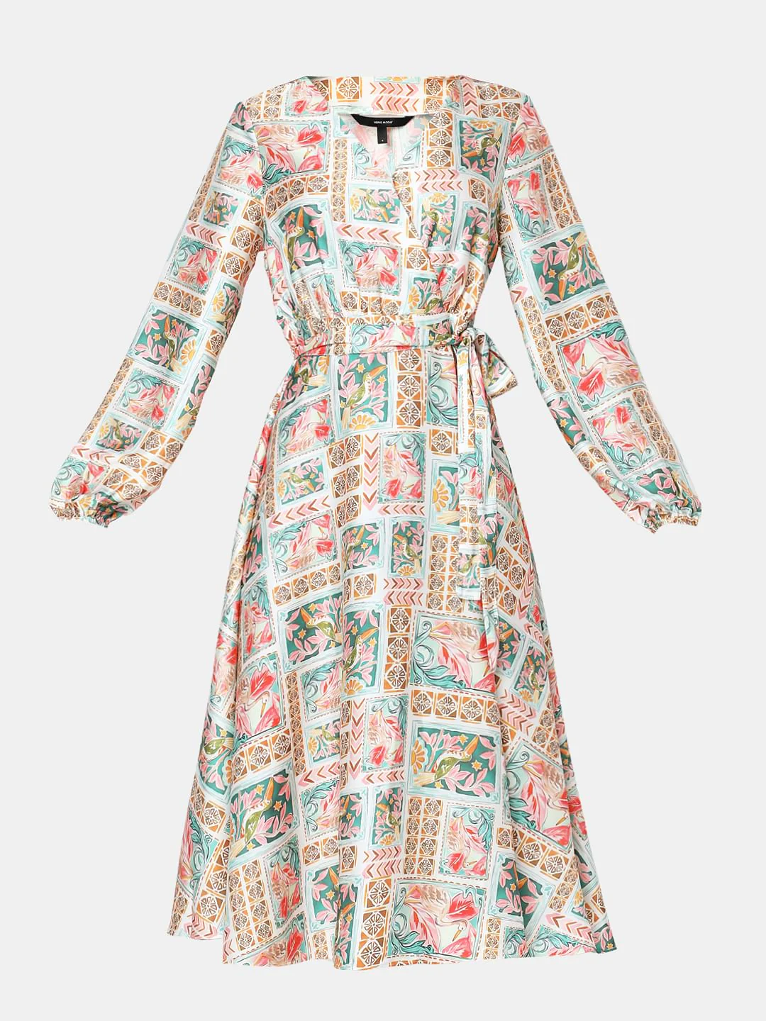Mint Green Printed Midi Dress - Image 7
