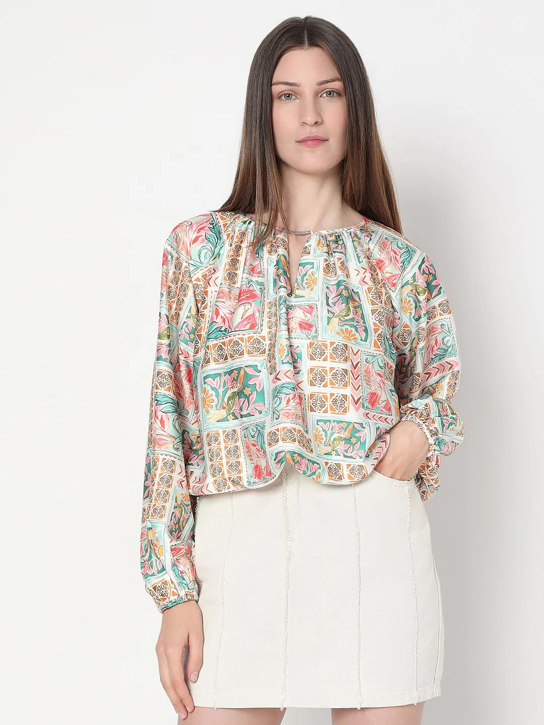 Multi-Colour Printed Top - Image 2