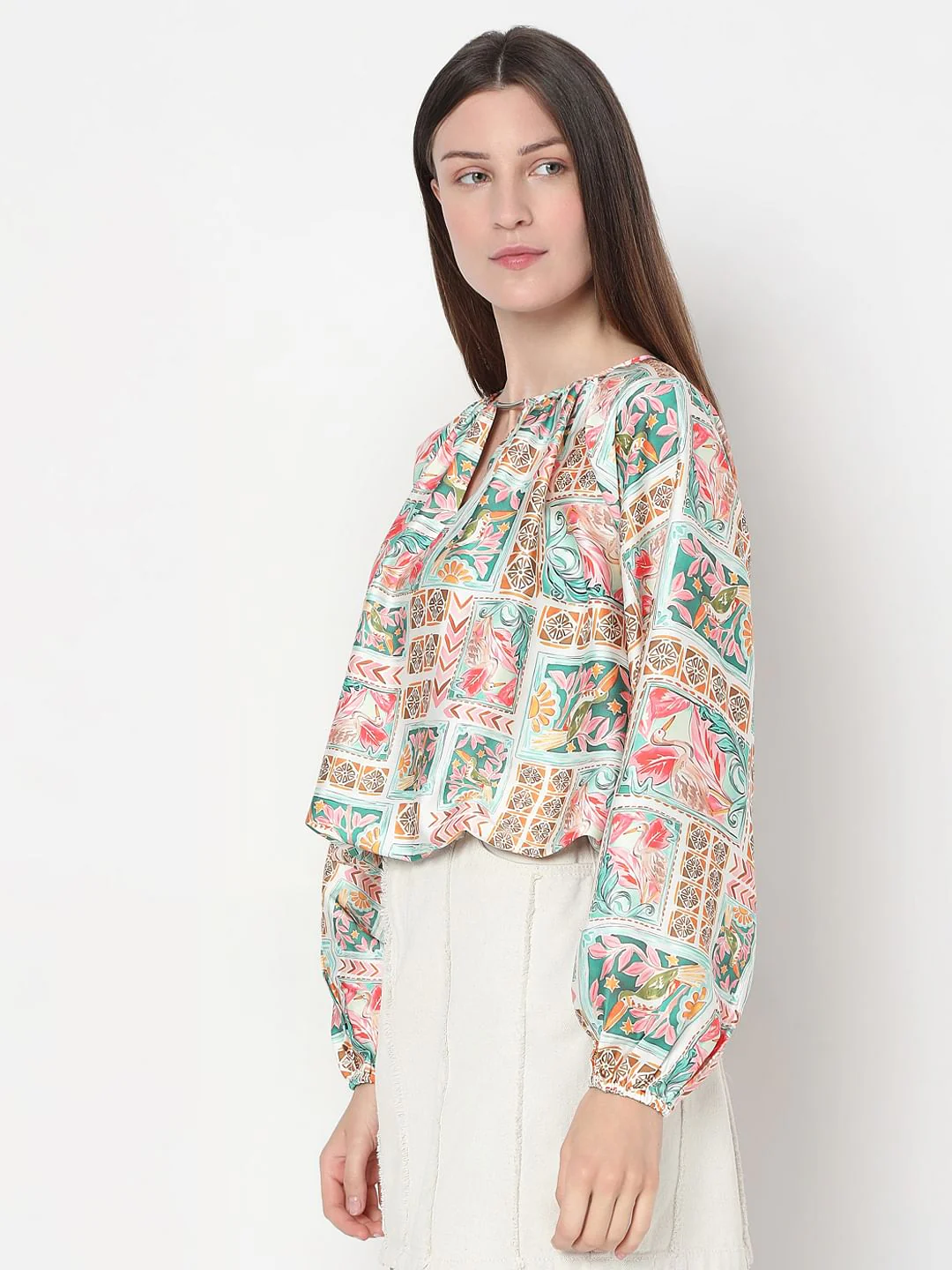 Multi-Colour Printed Top - Image 3