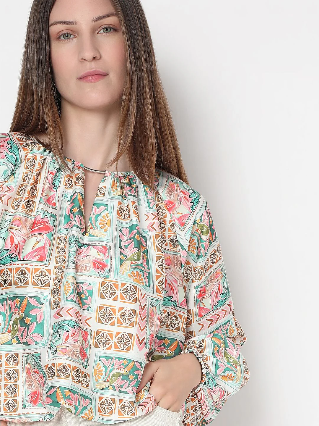 Multi-Colour Printed Top - Image 6