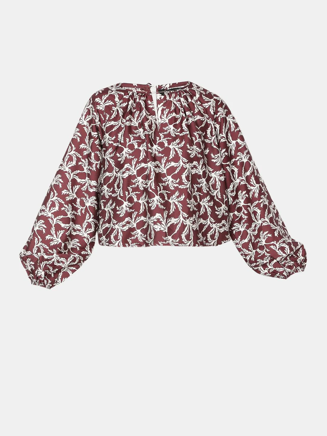 Brown Printed Top - Image 7