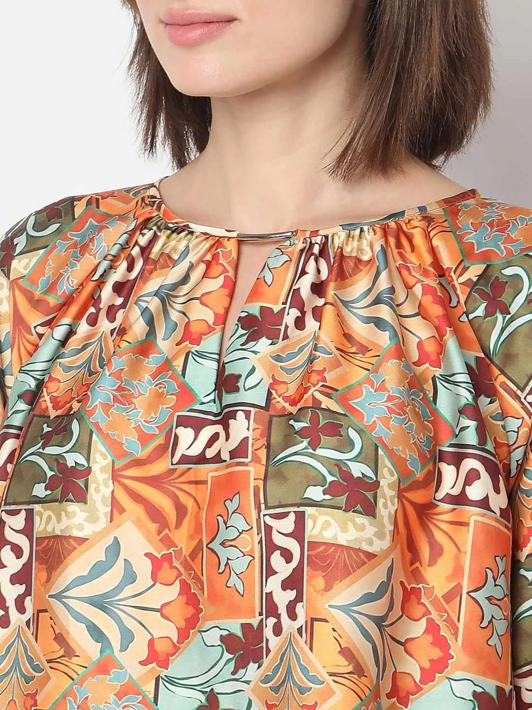 Rust Printed Top - Image 8