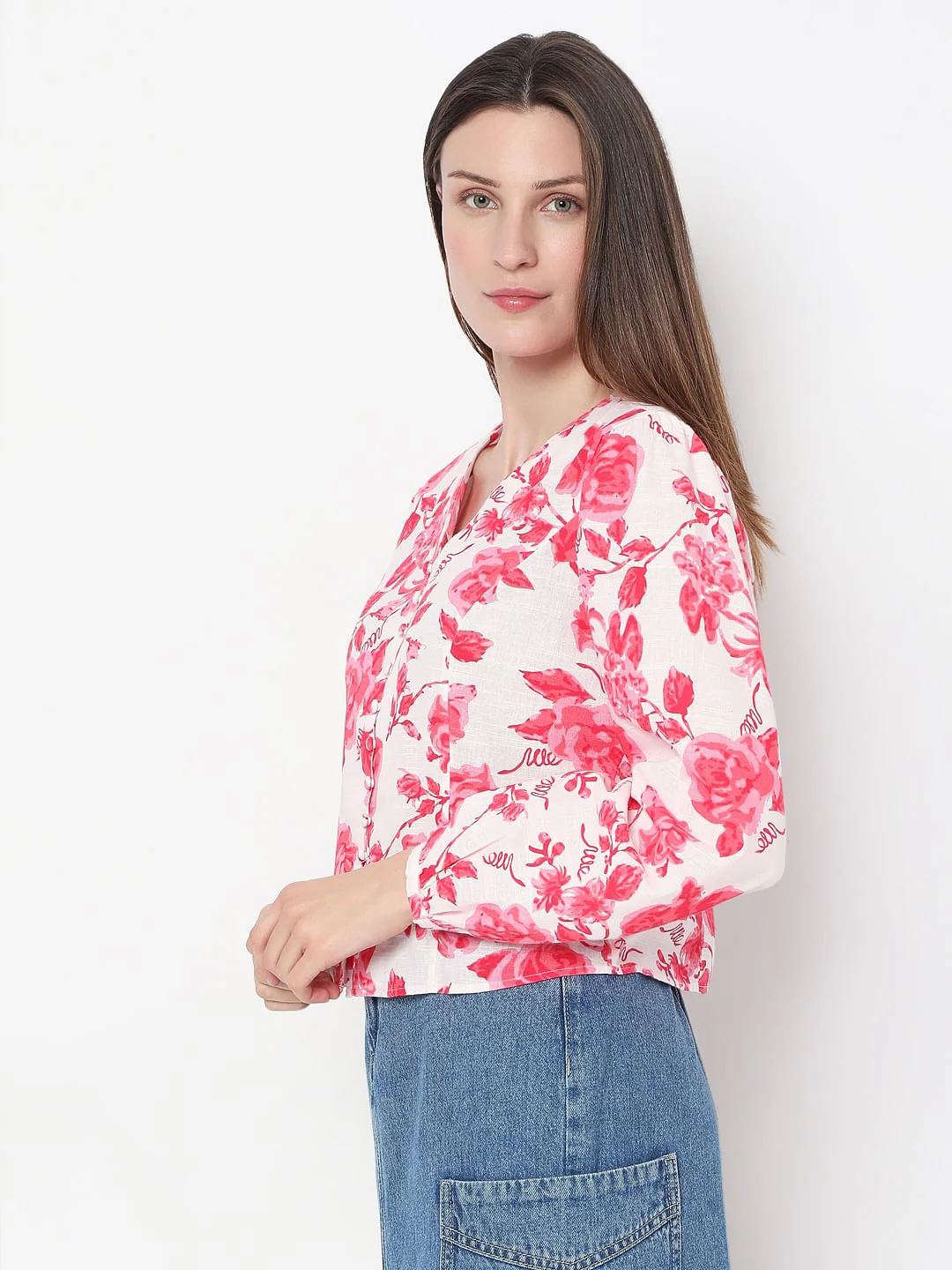 Pink Floral Top - Image 3