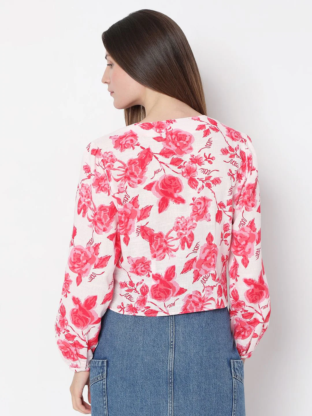 Pink Floral Top - Image 4