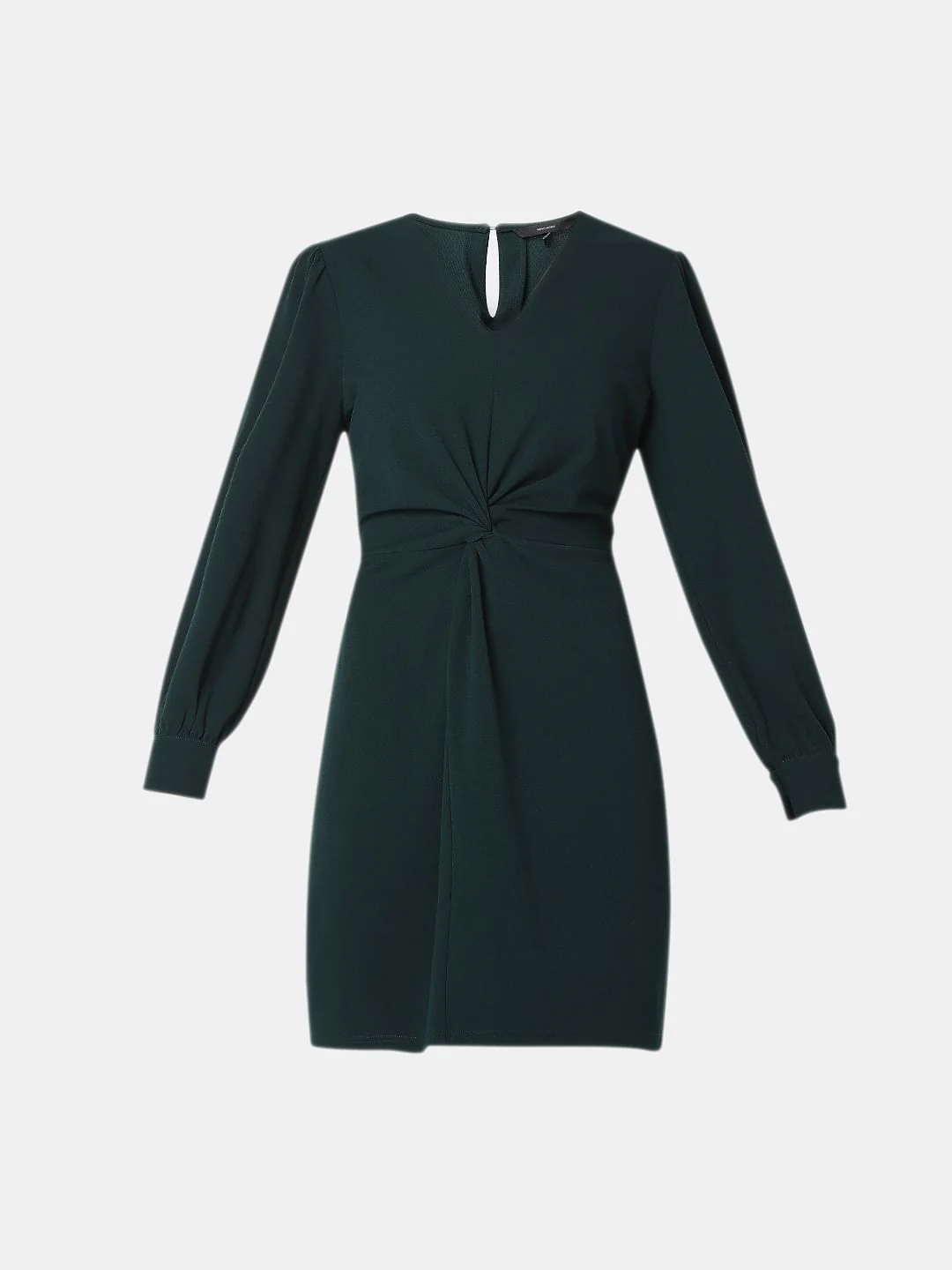 Dark Green Mini Dress - Image 7