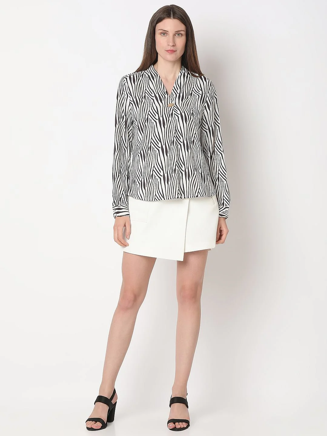 White Printed Top - Image 5