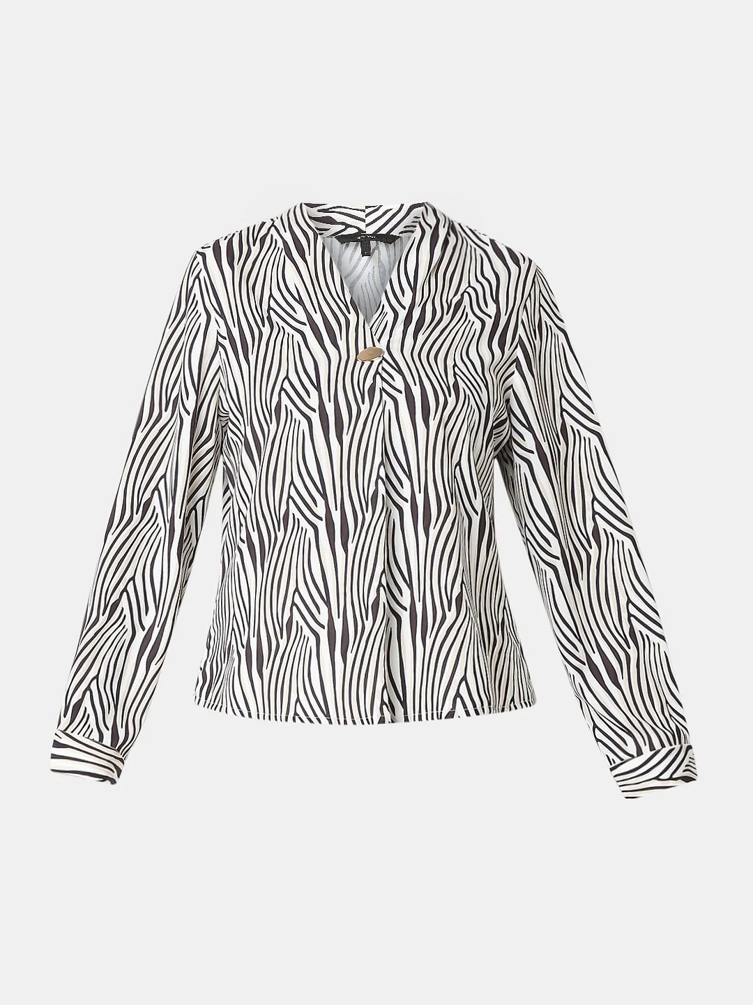 White Printed Top - Image 7