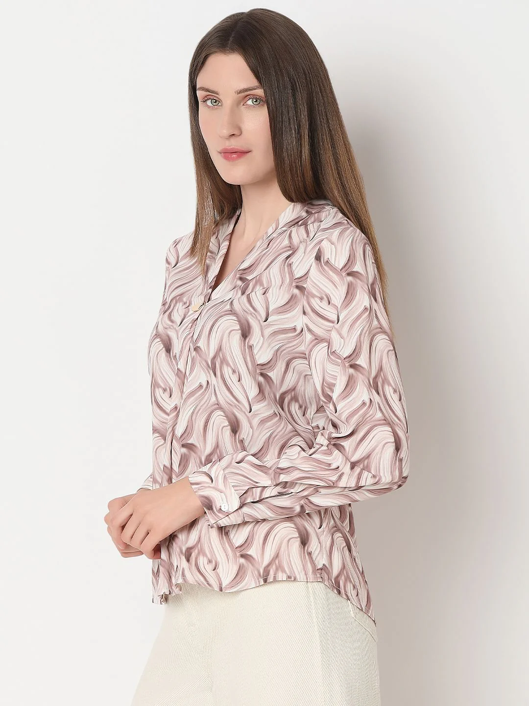 Off-White Printed Top - Image 3