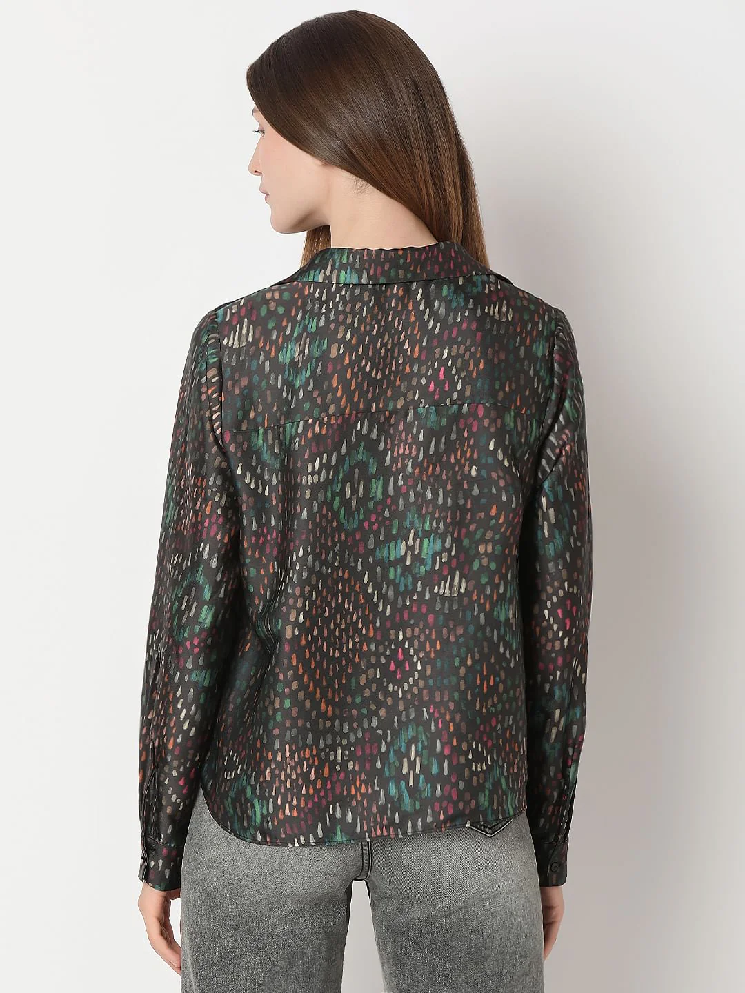 Black Printed Shirt - Image 4