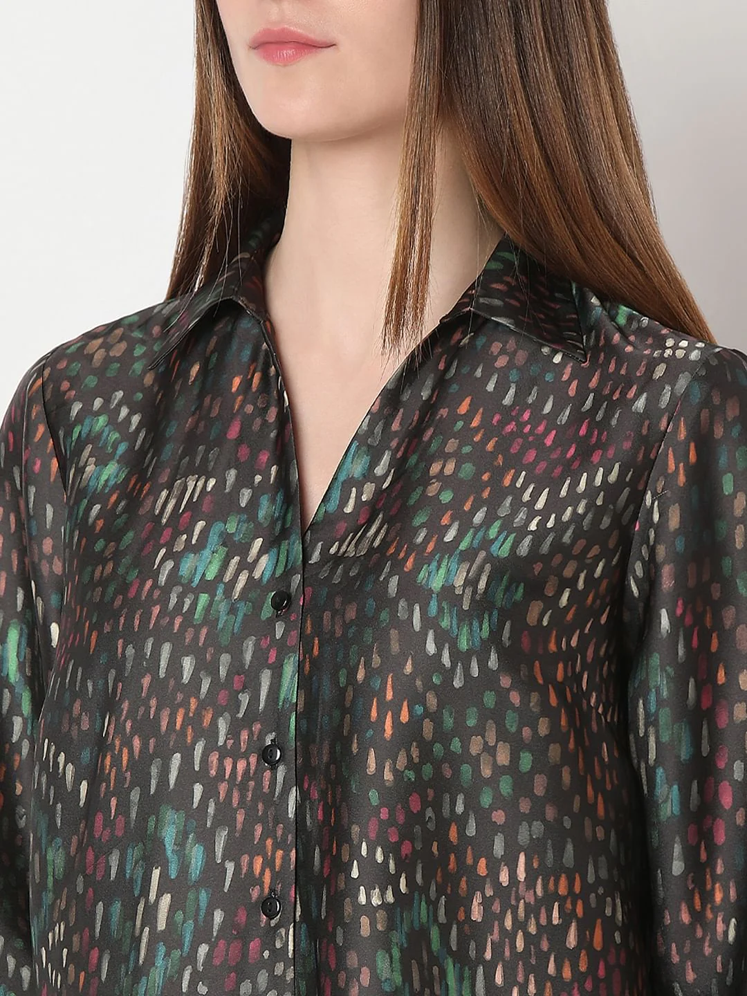 Black Printed Shirt - Image 8
