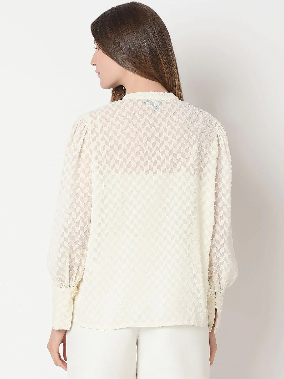 Off-White Textured Shirt - Image 4