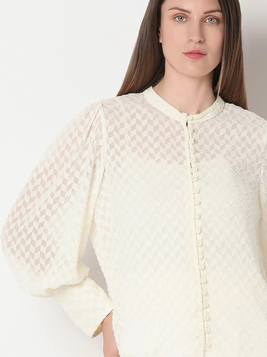 Off-White Textured Shirt - Image 6