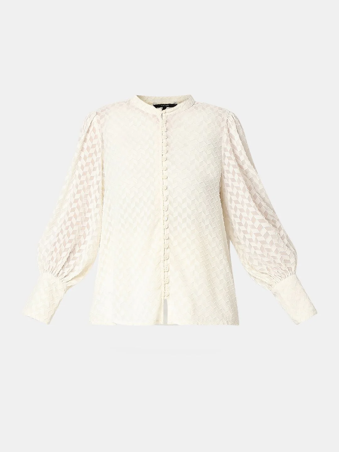 Off-White Textured Shirt - Image 7