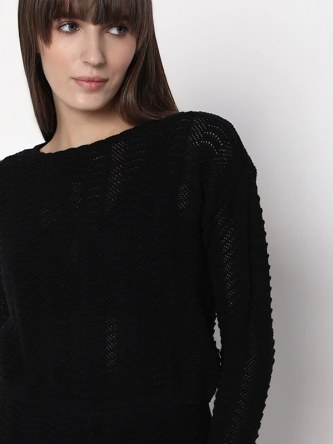 Black Knitted Co-Ord Set Top - Image 6